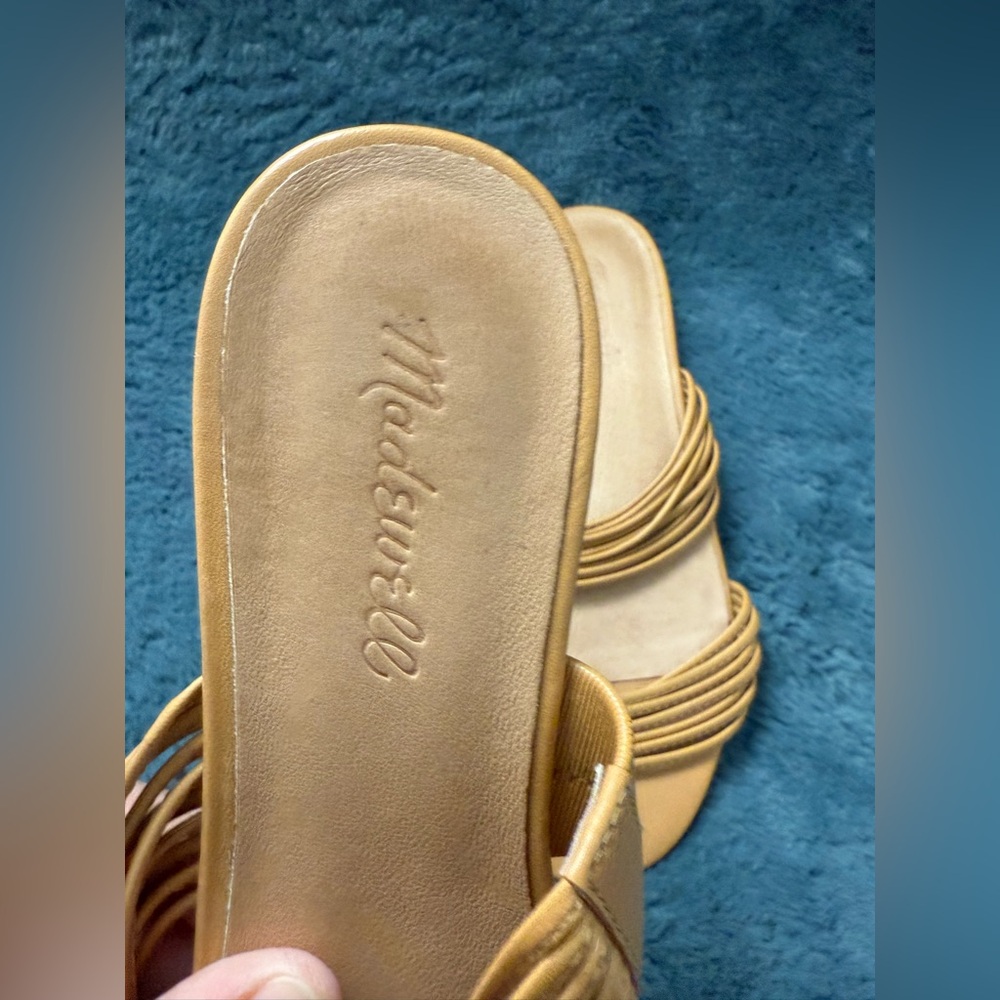 Women’s Madewell The Meg Slide Sandal Brown Size 7.5 Summer Casual - Picture 4 of 5